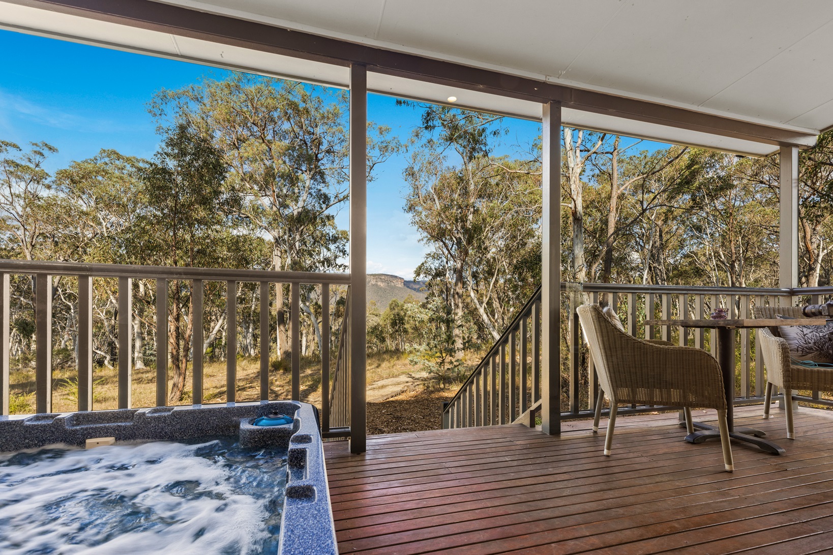 Private bushland at the Blue Mountains retreat