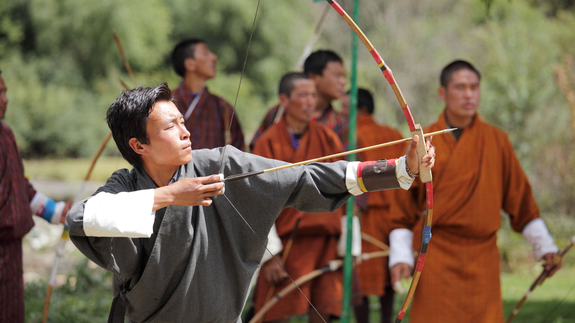 Traditional archery in Bhutan